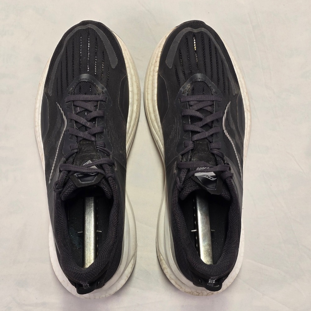 Saucony Tempus Mens Running Shoes Black White PWRRUN PB Size 9.5 - Picture 7 of 9
